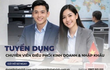 Tuyển dụng chuyên viên điều phối kinh doanh & nhập khẩu